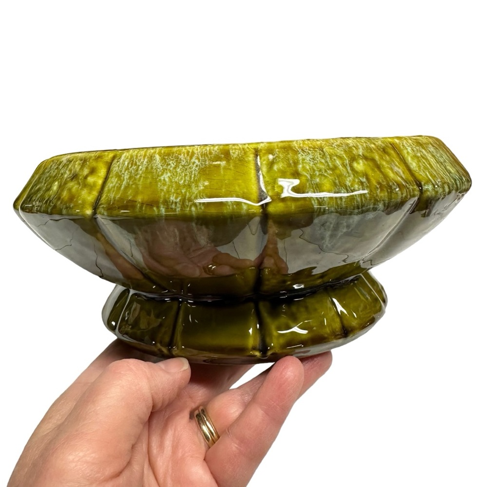 MCM Green Glaze Planter